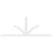 Ekena Millwork Richland Architectural Grade PVC Gable Bracket, 108"W x 40 1/2"H x 2"D x 4"F, 9/12 Pitch GBP108X41X0204RIC00 - alternate 3